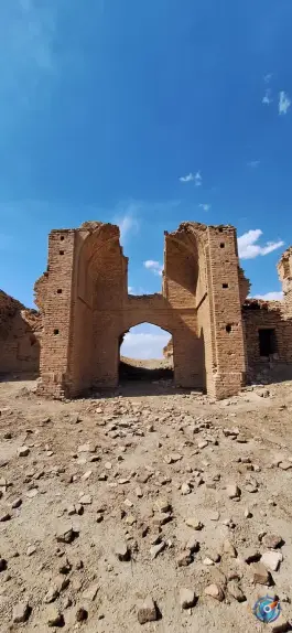 عکس کاروان سرای خشتی پل دلاک خاک پور قم 6