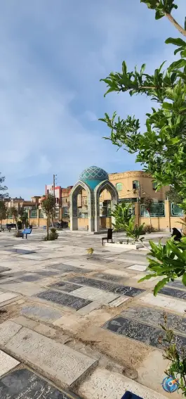 عکس مرقد آیت الله انصاری همدانی در گلزار قم 5