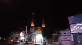 عکس سردر مدرسه غیاثیه «پامنار» در محله پامنار قم 7