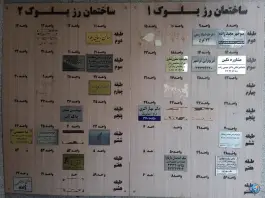 بلوک دو ساختمان پزشکان رز در محله حسین آباد کرج