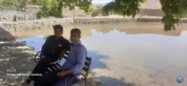 عکس استخر آب کشاورزی روستای دستوران در شهرستان جغتای 2