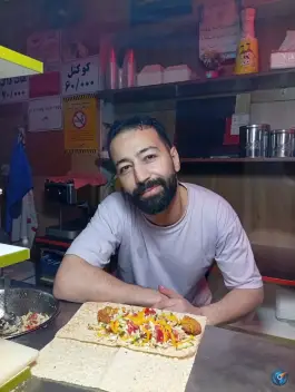 عکس فلافل و سمبوسه بهارستان قم 3