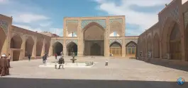 عکس مسجد جامع قم در محله رضویه قم 4