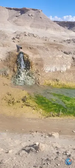 عکس استخر ذخیره آب قنات باقر آباد انار 2