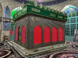 عکس آستان امامزاده عبدالله ابیض سلفچگان قم 3
