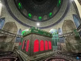 عکس آستان امامزاده عبدالله ابیض سلفچگان قم 4