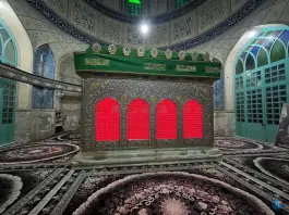 عکس آستان امامزاده عبدالله ابیض سلفچگان قم 6
