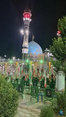 عکس گلزار شهدا امامزاده طاهر در محله شقایق کرج 2