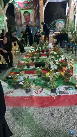 عکس گلزار شهدا امامزاده طاهر در محله شقایق کرج 7