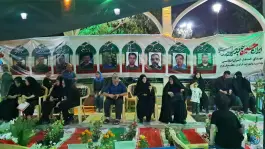 عکس گلزار شهدا امامزاده طاهر در محله شقایق کرج 9