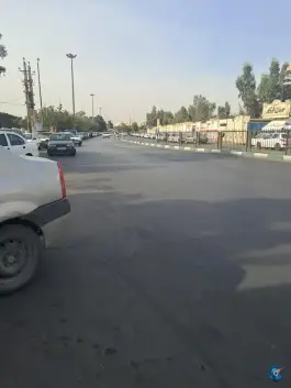 ایستگاه اتوبوس پل آهنچی در محله ارم قم