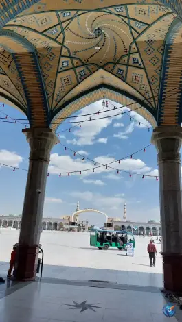 عکس صحن ابراهیم خلیل الله، بلوار نرجس خاتون، قم 2