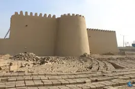 دیوار تاریخی توس طابران؛ محله فردوسی مشهد