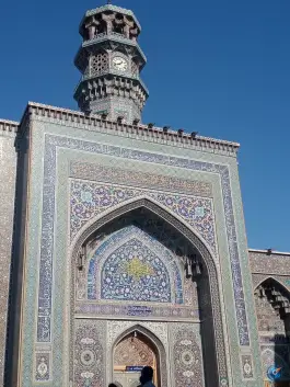 عکس برج ساعت صحن آزادی حرم مطهر مشهد 3