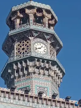 عکس برج ساعت صحن آزادی حرم مطهر مشهد 4