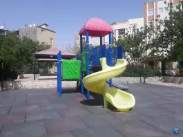 عکس بوستان آرش؛ بوستانی دلنشین در محله قلعه عموحسین قم 7