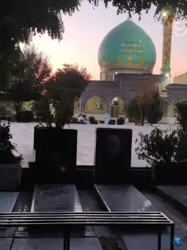 عکس مقبره بهمن علاالدین (مسعود بختیاری)؛ امامزاده طاهر، کرج 3