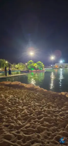 عکس دریاچه مصنوعی و ساحل ماسه ای داووس، آرش، شیراز 2