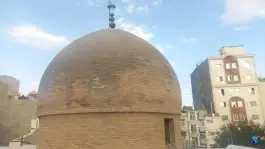 عکس گنبد خشتی امامزاده غیاث الدین محمد؛ پایین خیابان، مشهد 3