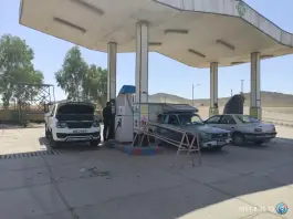 عکس پمپ گاز سی ان جی جاده قاشقابلاغ قم 1