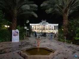 عکس حوض عمارت شاپوری، انوری، شیراز 2