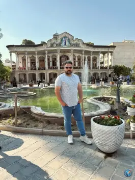 عکس حوض عمارت شاپوری، انوری، شیراز 5