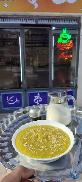 عکس املت سرا و سوپرمارکت دنج، جاده دلیجان 7