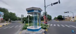 عکس کیوسک جایگاه پلیس، محله هنرستان، قم 2