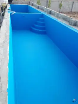 عکس عایق وآببندی و رنگ استخر ولوله کشی قطره ای، شقایق هشتم شرقی، شهریار 1
