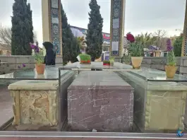 عکس گلزار شهدا و قبرستان دستگرد خیار اصفهان 3