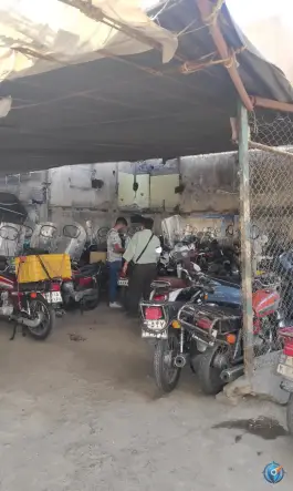 عکس پارکینگ موتورسیکلت تختی، محله ارگ پامنار تهران 3