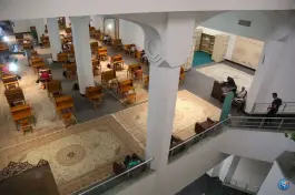 عکس کتابخانه آستان مقدس حضرت فاطمه معصومه، پیاده راه آیت اله مرعشی نجفی، قم 6