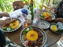 عکس کته کباب و بریان وزرا باغبهادران لنجان 3