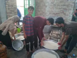 عکس های آشپزخانه مسجدصاحب الزمان دهنه نودژ منوجان