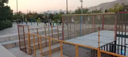 زمین ورزش و زمین بازی پارک حاشیه ای، شهدای پودنک، شیراز
